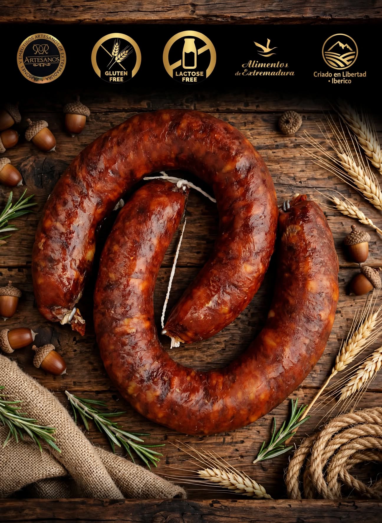 chorizo iberico español spain saussage artisanal gluten lactose free
