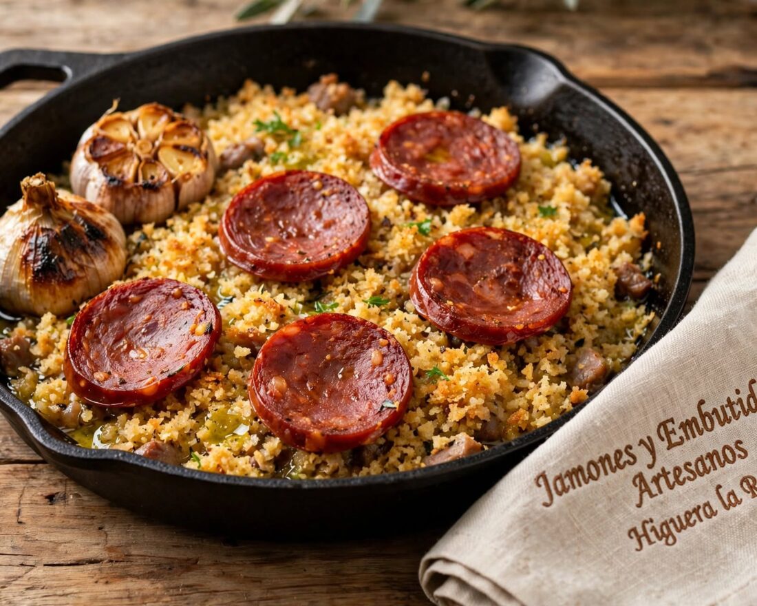 migas-extremeñas-chorizo-iberico-aceite-oliva-sabor-mediterraneo