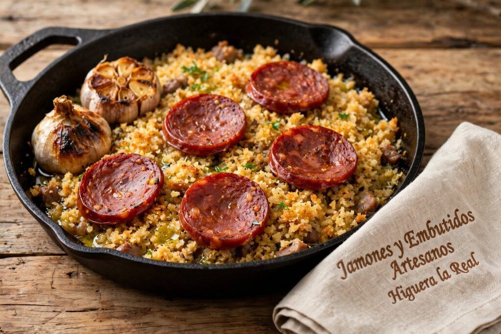 migas-extremeñas-chorizo-iberico-aceite-oliva-sabor-mediterraneo