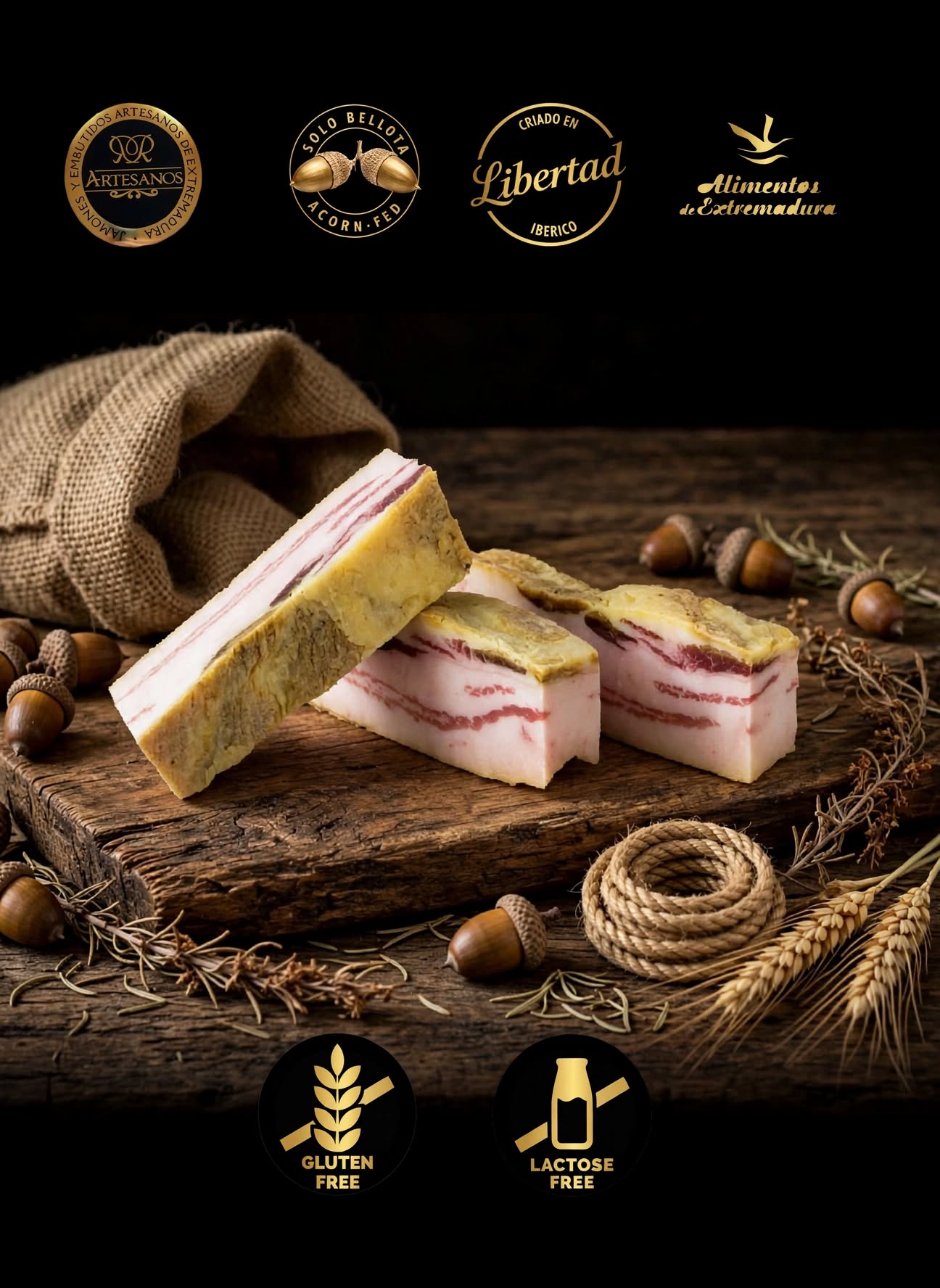 panceta ibérica de bellota gourmet extremadura delicatessen Acquistare Kopen Kaufen A panceta ibérica de bellota gourmet extremadura delicatessen Acquistare Kopen Kaufen A