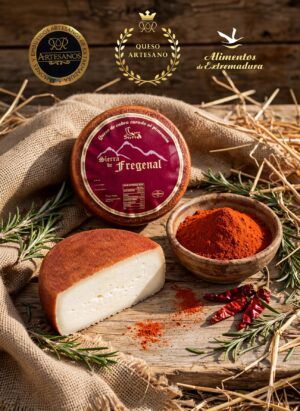 queso de cabra curado y pimentado sierra fregenal
