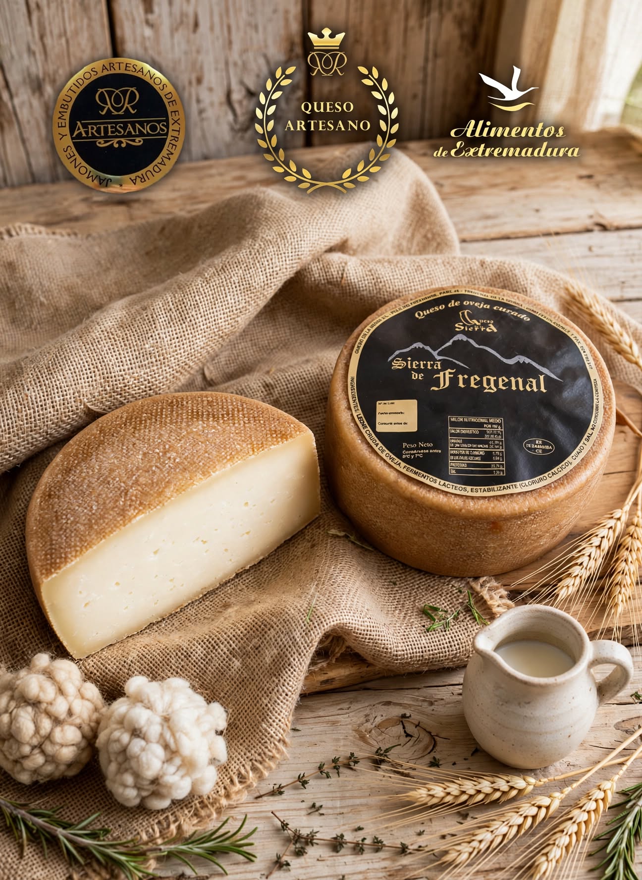 queso de oveja puro artesanal extremadura gourmet curado