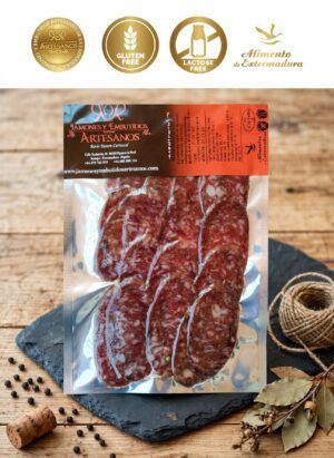 salchichon iberico extremadura sliced blister vacuum